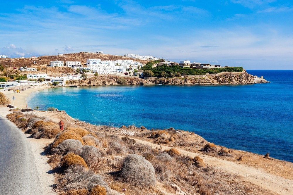 Playa de Agios Stefanos en Mykonos