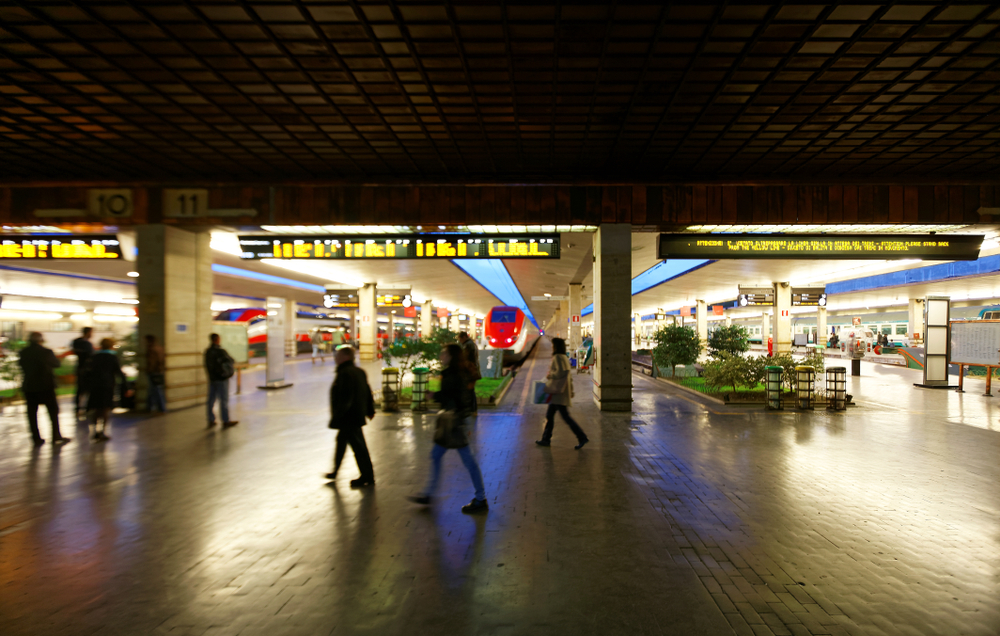 Los andenes de la estación Firenze Santa Maria Novella