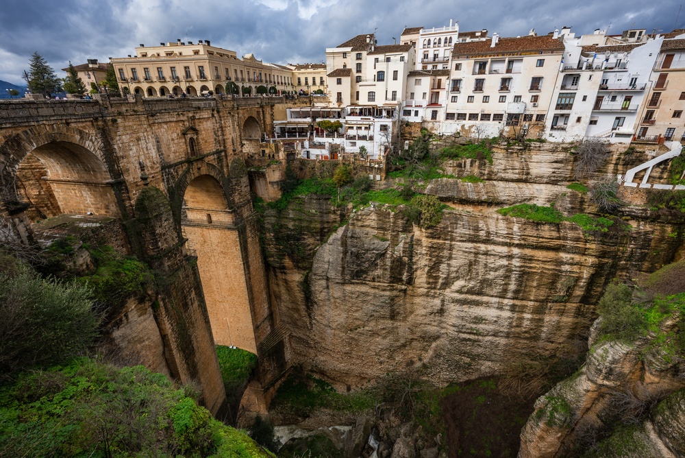 El Puente Nuevo sobre el desfiladero de El Tajo en Ronda