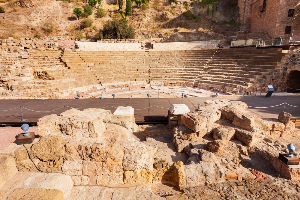 El Teatro Romano de Málaga a los pies de la Alcazaba