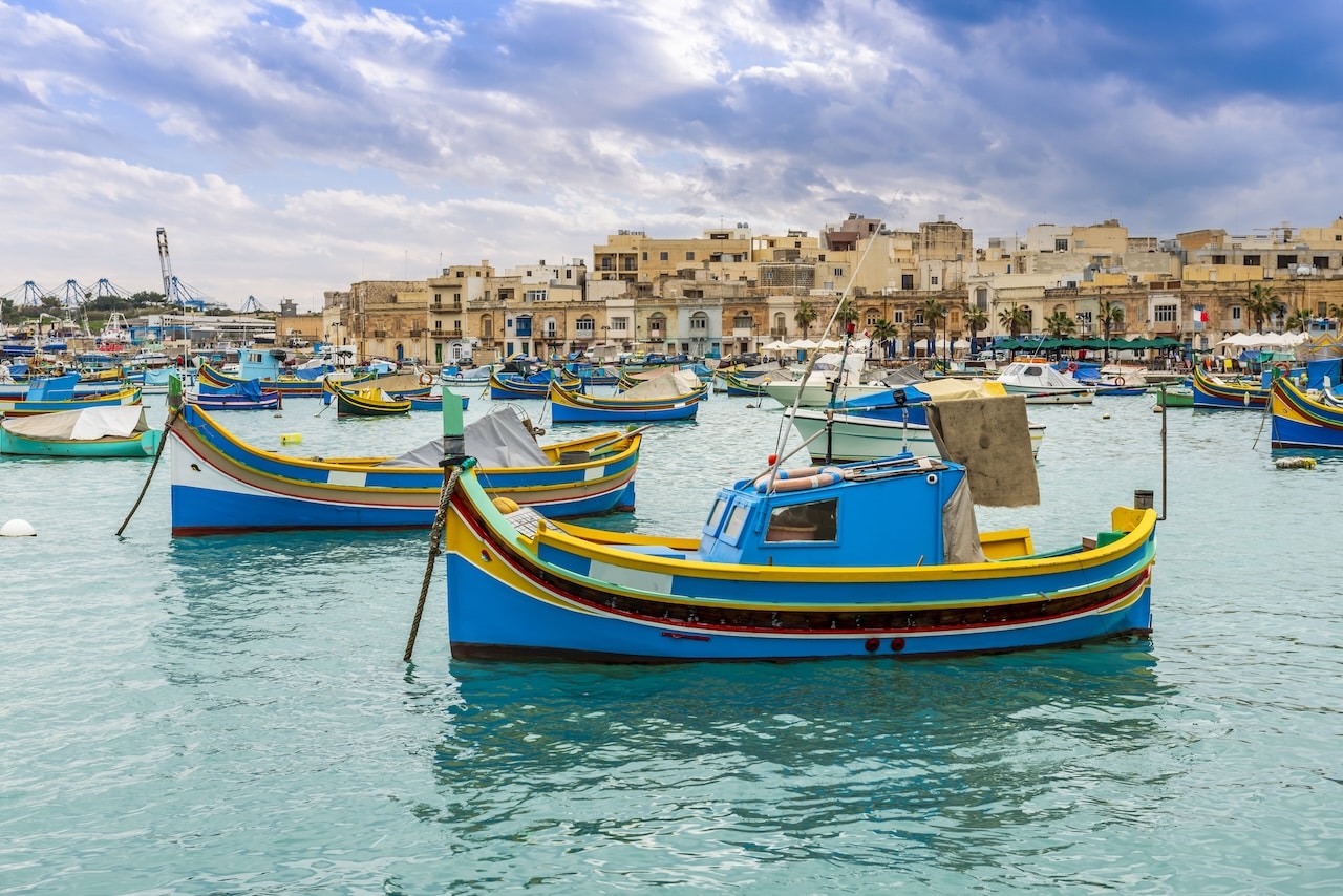 El pueblo pesquero de Marsaxlokk en Malta