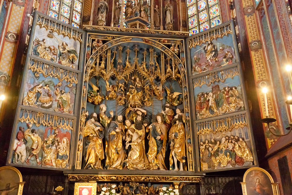 Qué ver en Cracovia: las 18 mejores cosas que hacer 23 El retablo de Veit Stoss en la basílica de Santa María de Cracovia