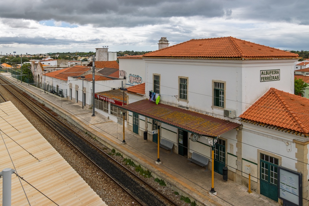 La estación de tren de Albufeira-Ferreiras, en el Algarve