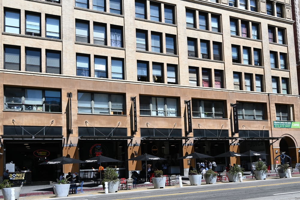 Grand Central Market en South Broadway, en el Downtown de Los Ángeles