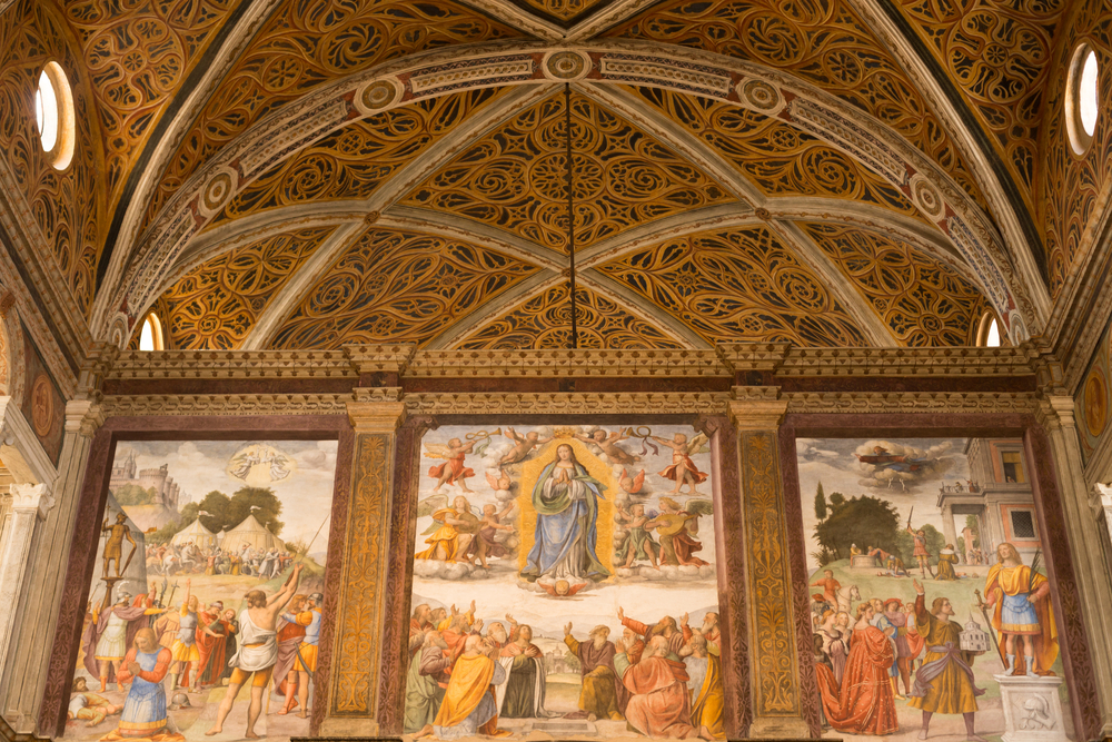 Qué ver en Milán: 20 lugares, museos y excursiones 33 Frescos de San Maurizio al Monastero Maggiore en Milán