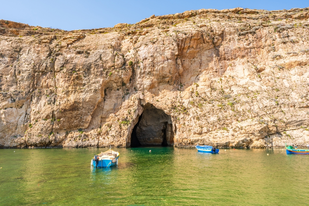 La laguna del Inland Sea en Dwejra, Gozo