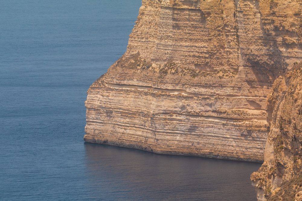 Los acantilados de Dingli sobre el Mediterráneo en la costa oeste de Malta