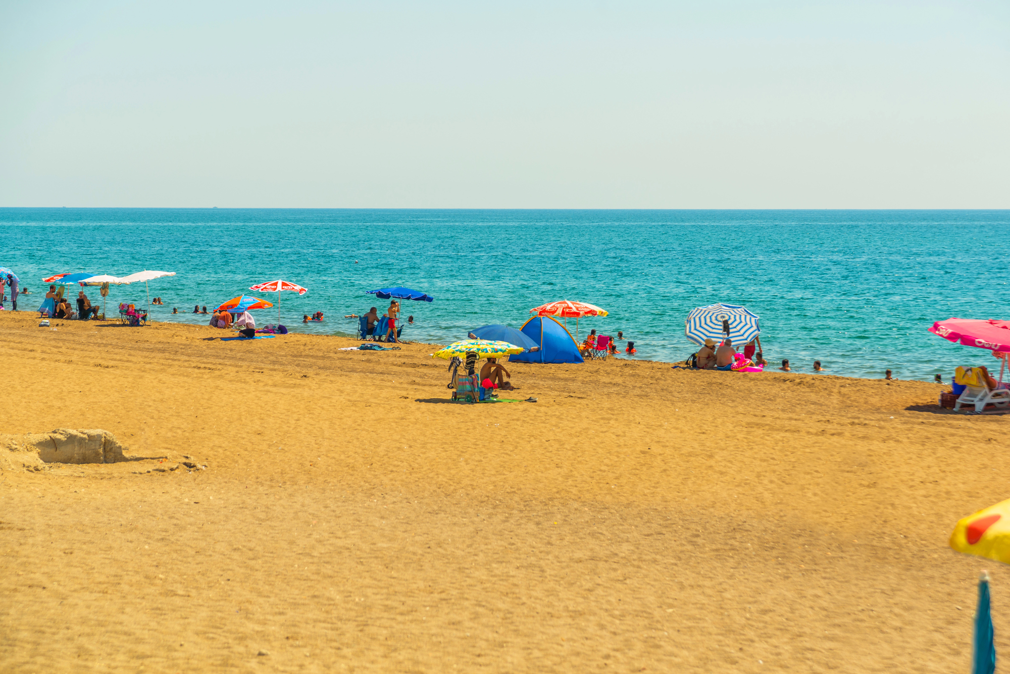 Playa de Lara en el golfo de Antalya