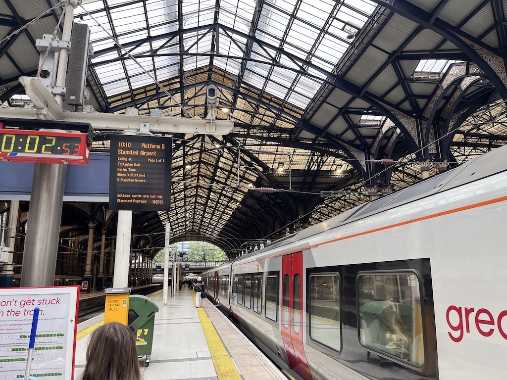 El tren al aeropuerto de Stansted