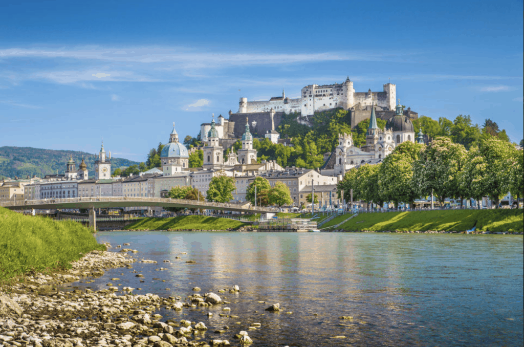 Qué ver en Múnich: las 18 mejores cosas que hacer 38 Vista de Salzburgo con la fortaleza de Hohensalzburg