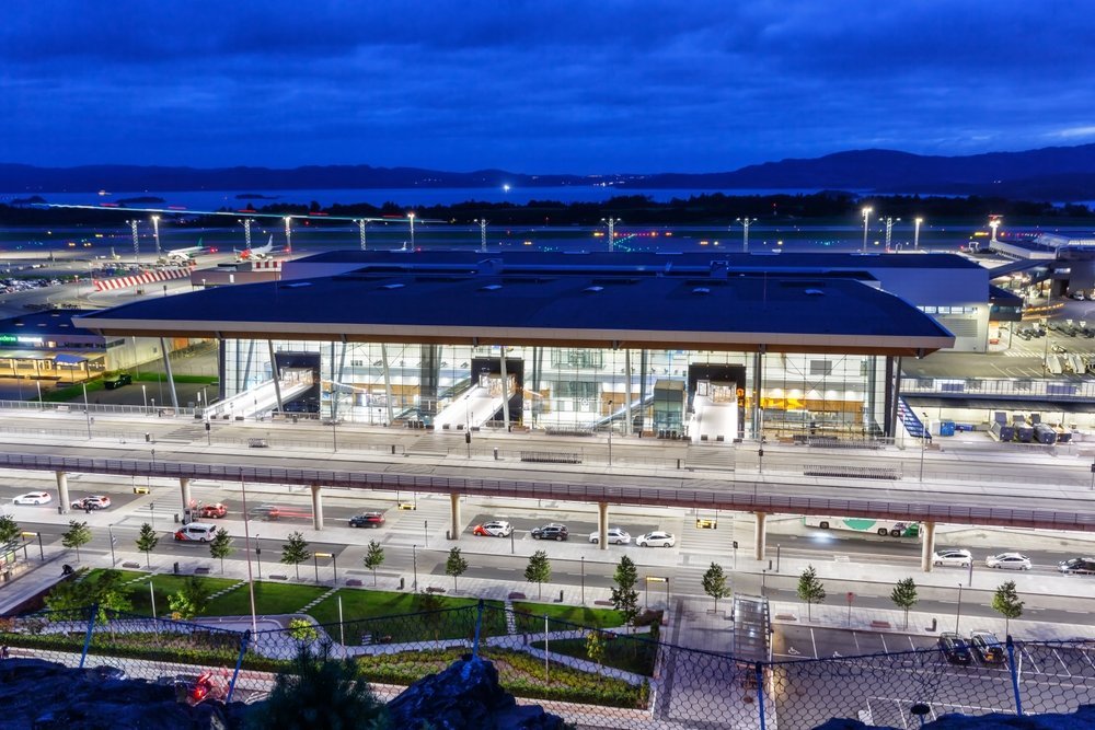 La terminal del Aeropuerto de Bergen Flesland