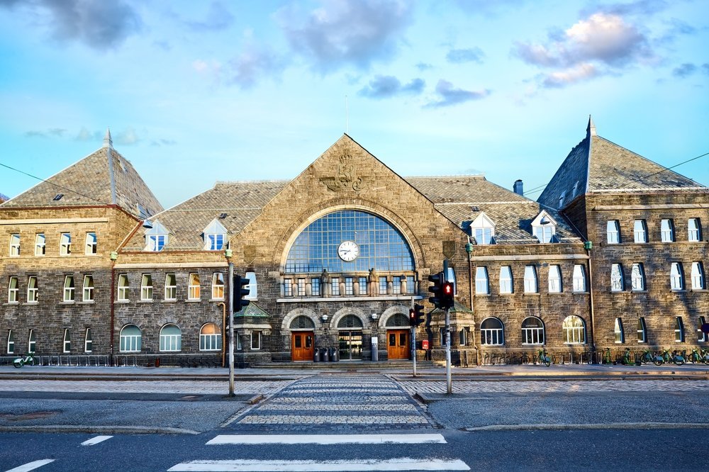 El antiguo edificio de la estación de tren de Bergen