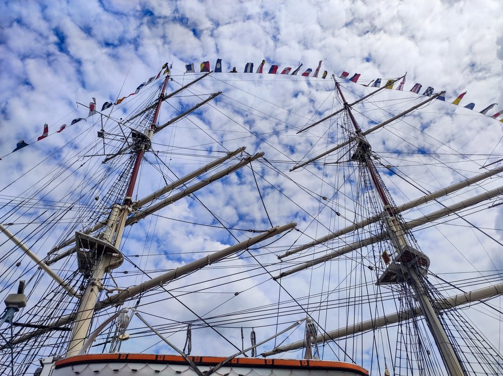 El buque museo Dar Pomorza en Gdynia