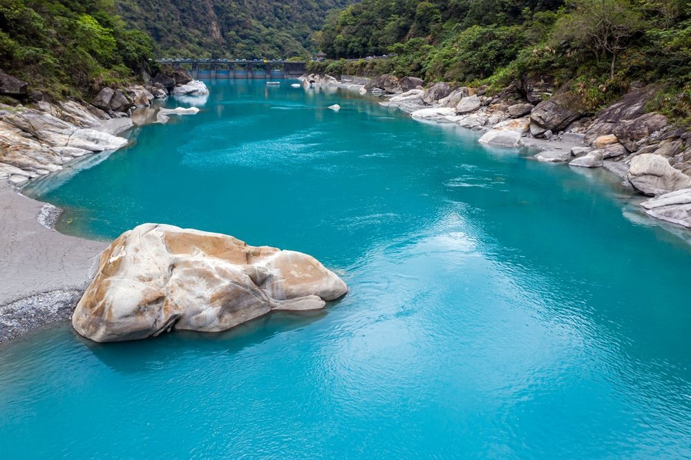 ¿Dónde alojarse en Taiwán? Las 7 mejores zonas y buenos hoteles 12 El cañón de Taroko y el río Liwu en el Parque Nacional de Taroko, cerca de Hualien