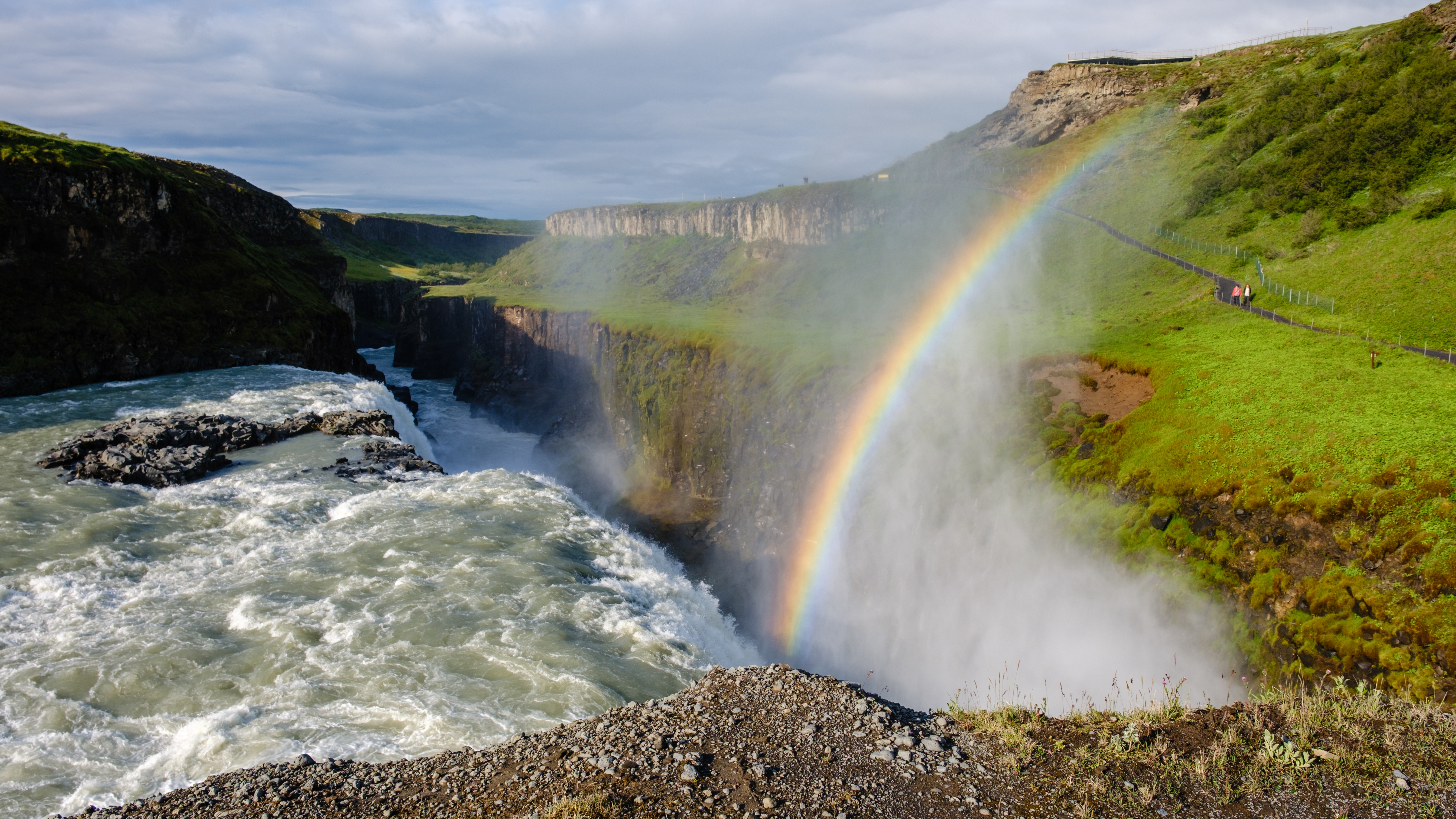 Qué ver en Islandia: las 18 mejores cosas que hacer 24 Gullfoss cayendo al cañón