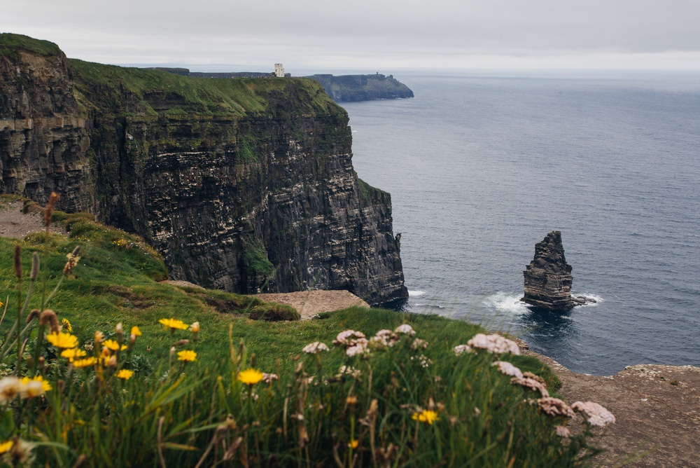 Los acantilados de Moher y la costa escarpada de Irlanda