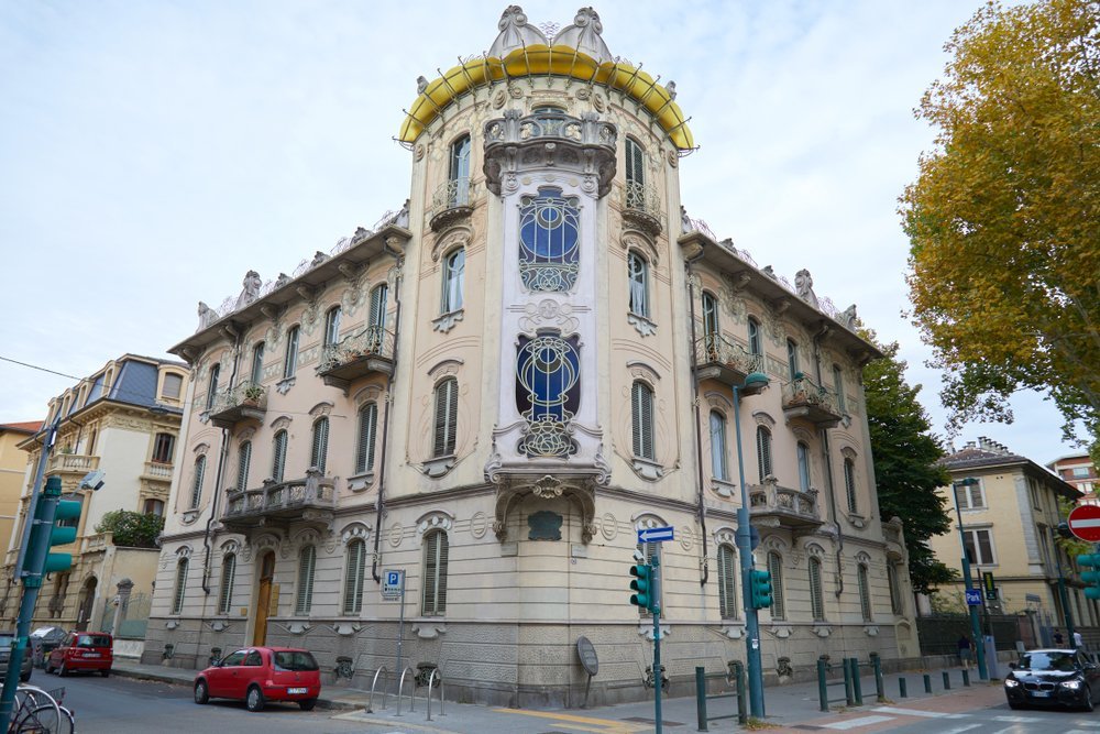 ¿Dónde alojarse en Turín? Las 6 mejores zonas y buenos hoteles 13 Edificio Liberty Casa Fenoglio-Lafleur en Cit Turin, en Turín