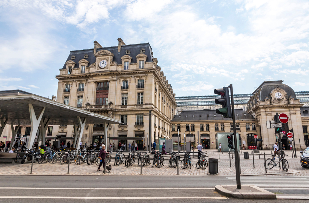 La fachada de la Gare Saint-Jean en Burdeos