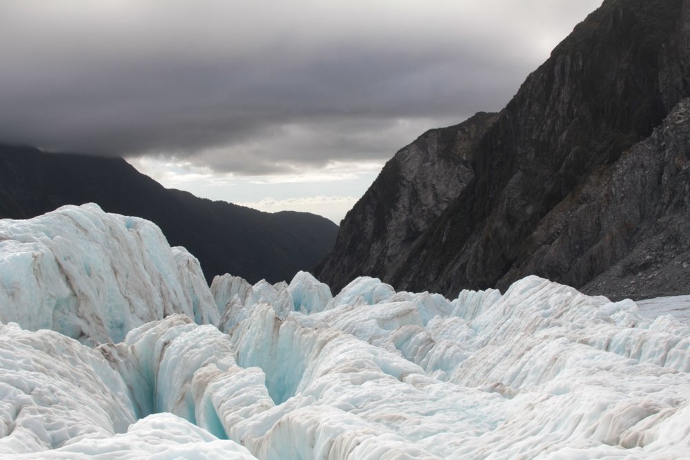 El glaciar Franz Josef en los Alpes del Sur, en la costa oeste de Nueva Zelanda