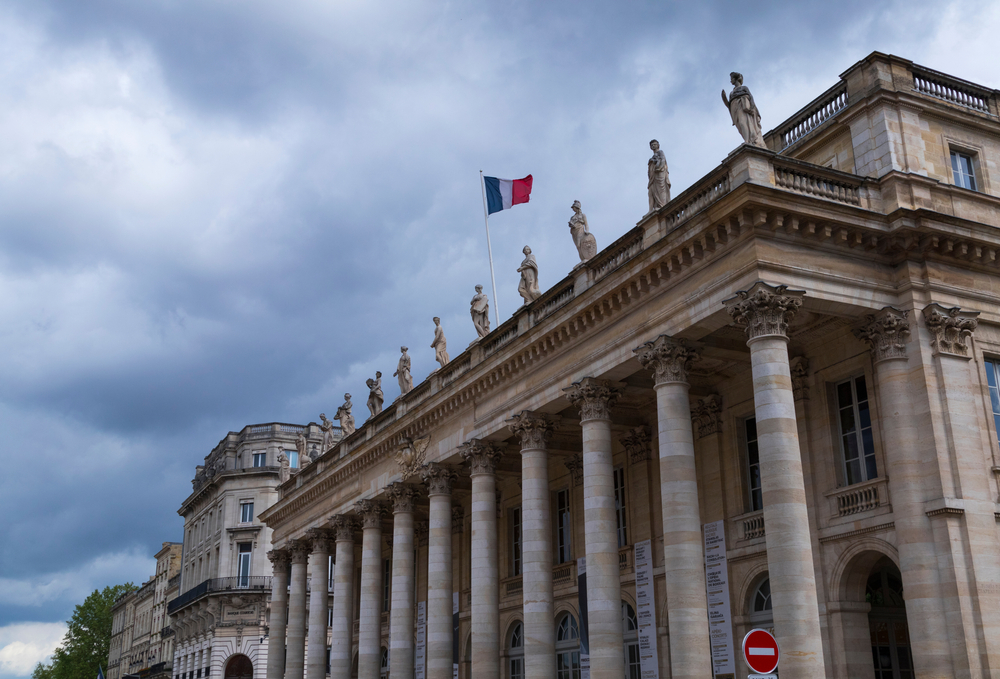 El Grand Théâtre en la Place de la Comédie, Burdeos