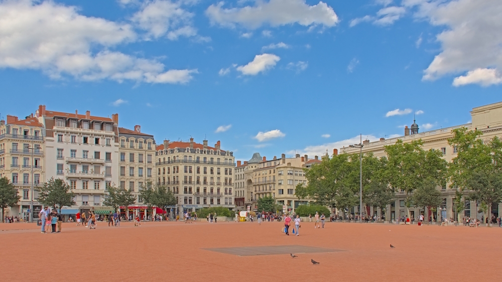 La Place Bellecour, en la Presqu'île de Lyon