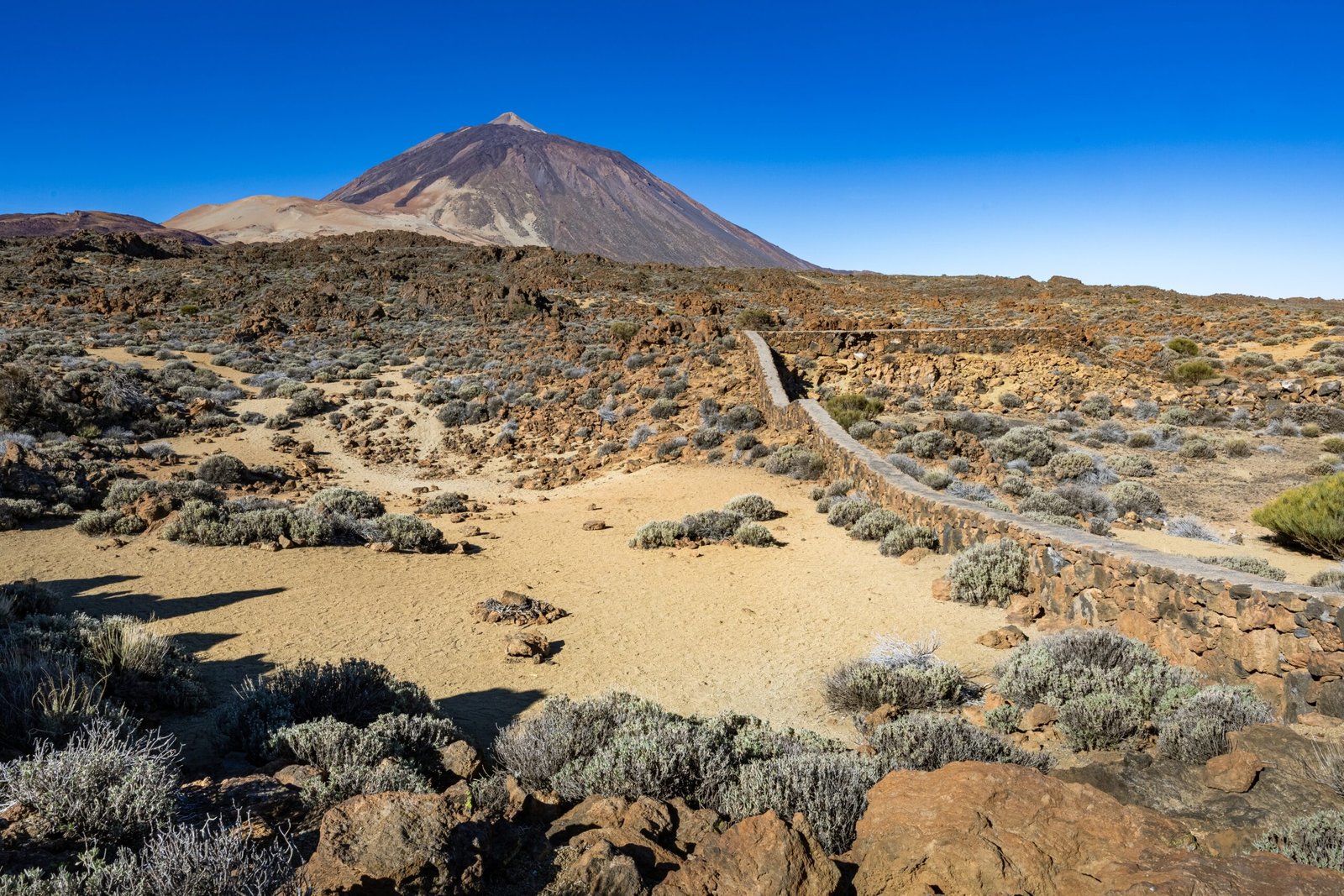 Teides top over krat i Teide Nationalpark