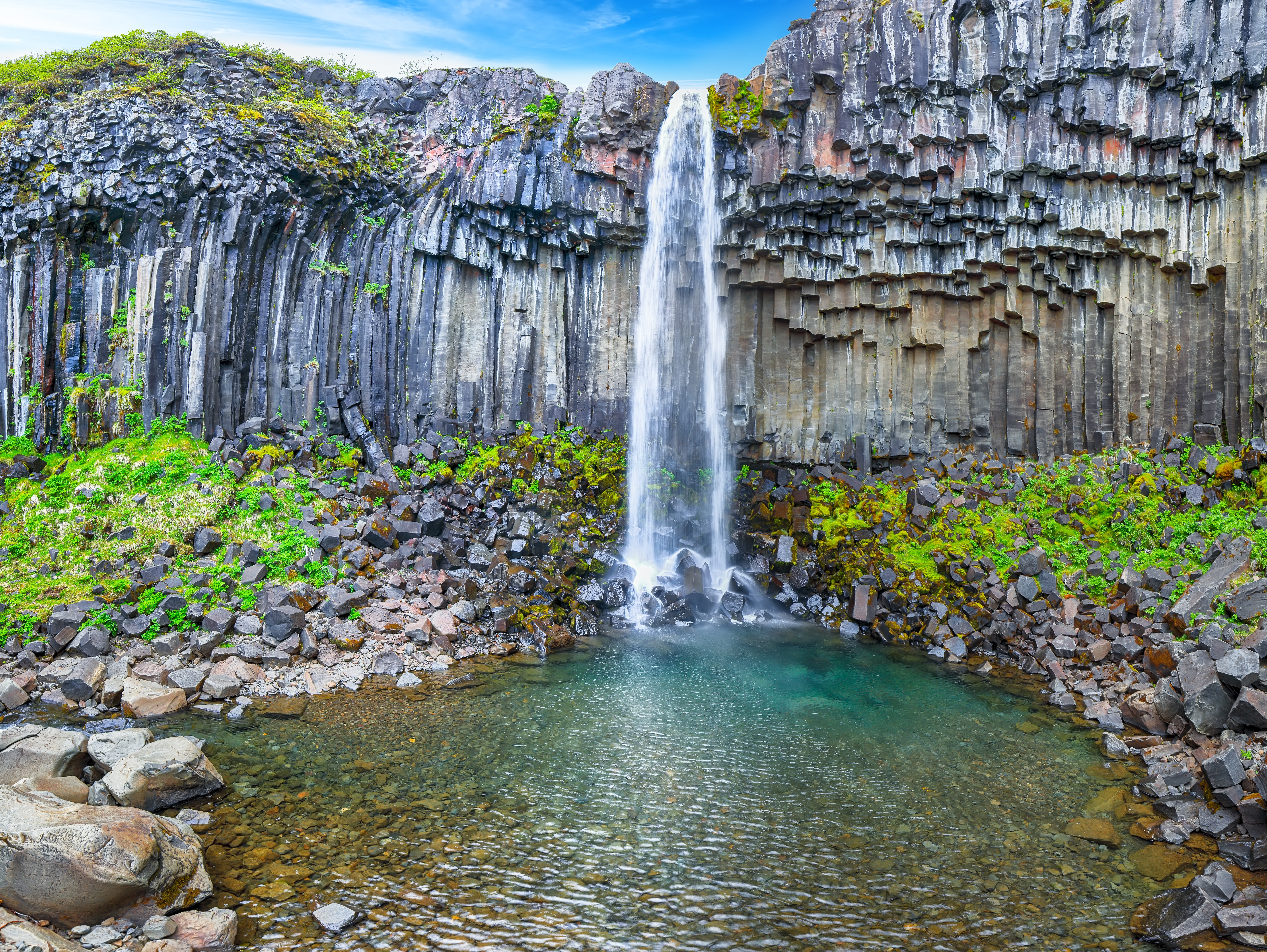 Qué ver en Islandia: las 18 mejores cosas que hacer 30 Svartifoss con columnas de basalto en Skaftafell