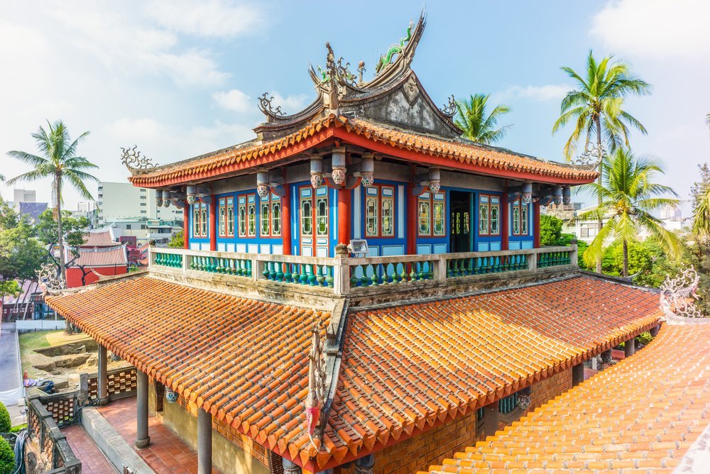 ¿Dónde alojarse en Taiwán? Las 7 mejores zonas y buenos hoteles 14 Torre Chihkan en el Old Town de Tainan, construida como Fuerte Provintia