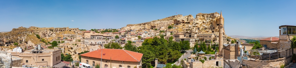 ¿Dónde alojarse en Capadocia? Los 6 mejores pueblos y buenos hoteles 11 Vista panorámica de Ürgüp en Capadocia