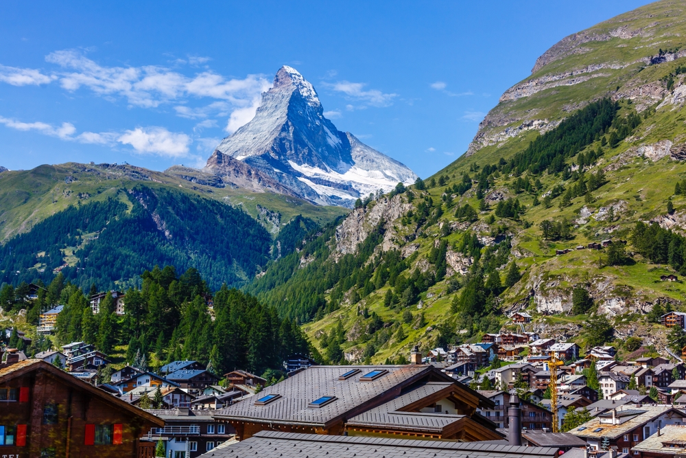 ¿Dónde alojarse en Suiza? Los 7 mejores pueblos y buenos hoteles 14 Zermatt con el Matterhorn al fondo